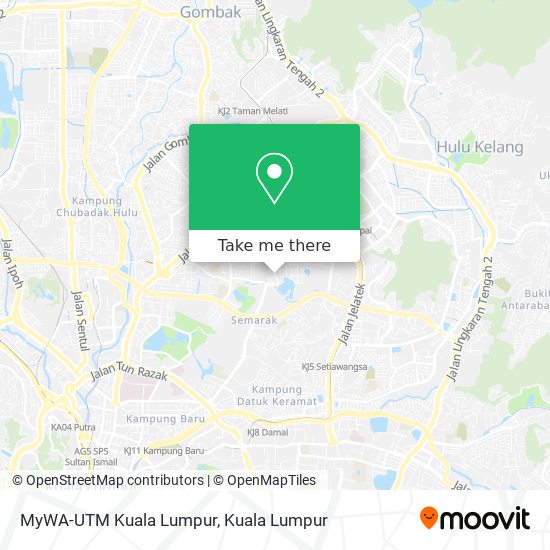 Peta MyWA-UTM Kuala Lumpur