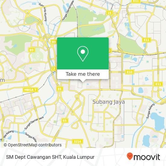 Peta SM Dept Cawangan SHT