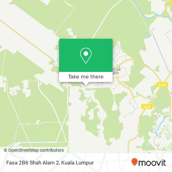 Fasa 2B6 Shah Alam 2 map
