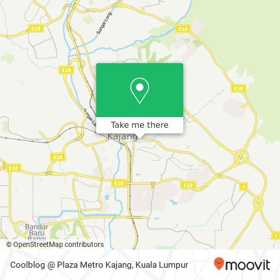 Coolblog @ Plaza Metro Kajang map