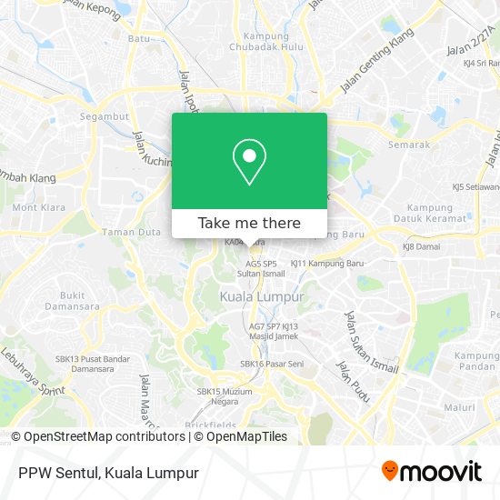 PPW Sentul map