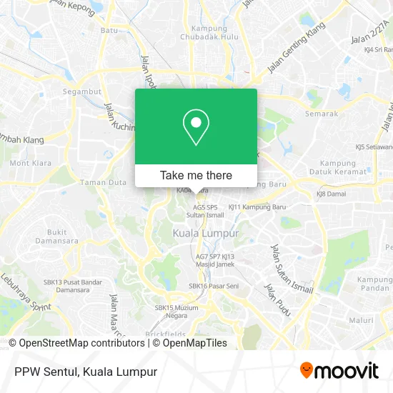 PPW Sentul map