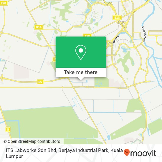 ITS Labworks Sdn Bhd, Berjaya Industrial Park map