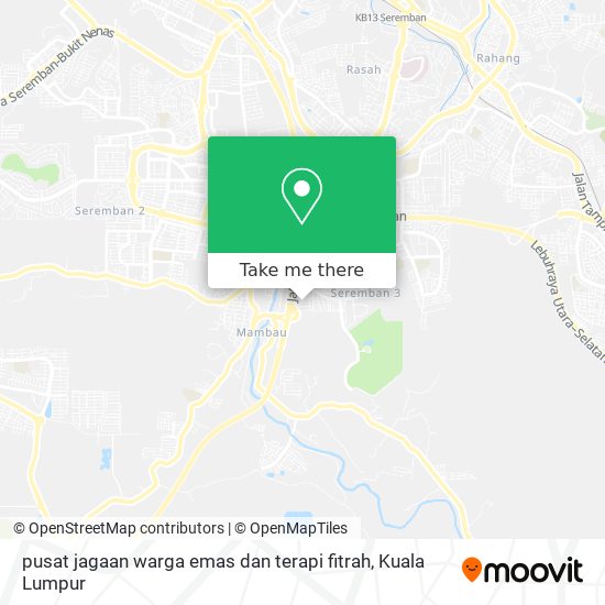 pusat jagaan warga emas dan terapi fitrah map