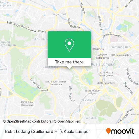 Bukit Ledang (Guillemard Hill) map