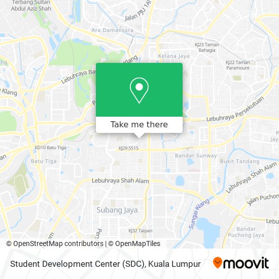 Student Development Center (SDC) map