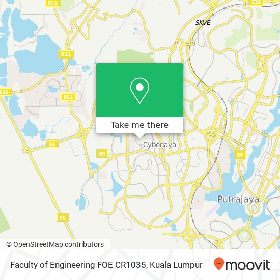 Faculty of Engineering FOE CR1035 map