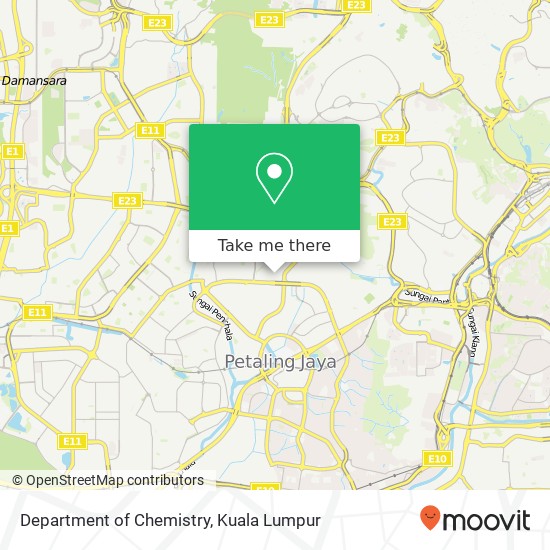 Department of Chemistry map