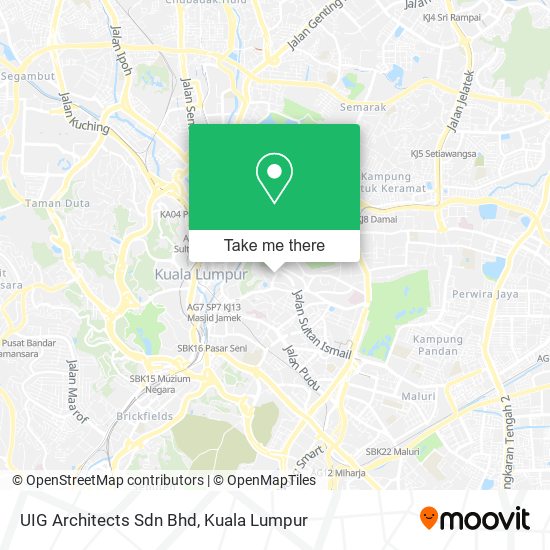UIG Architects Sdn Bhd map