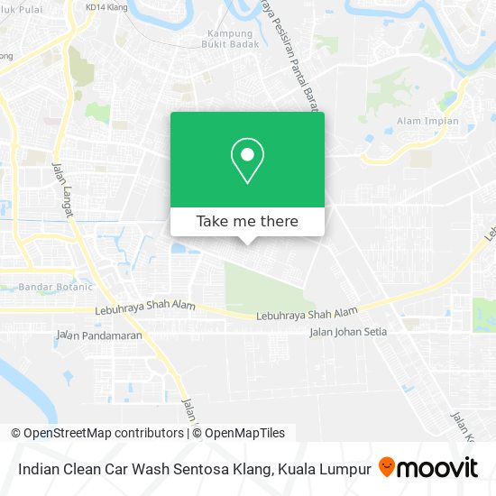 Peta Indian Clean Car Wash Sentosa Klang