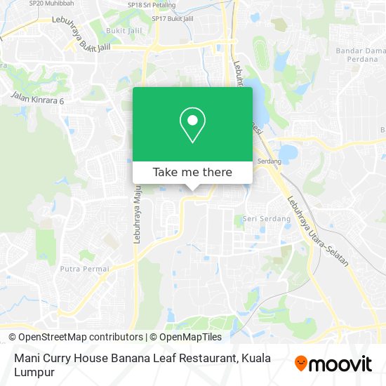 Mani Curry House Banana Leaf Restaurant map