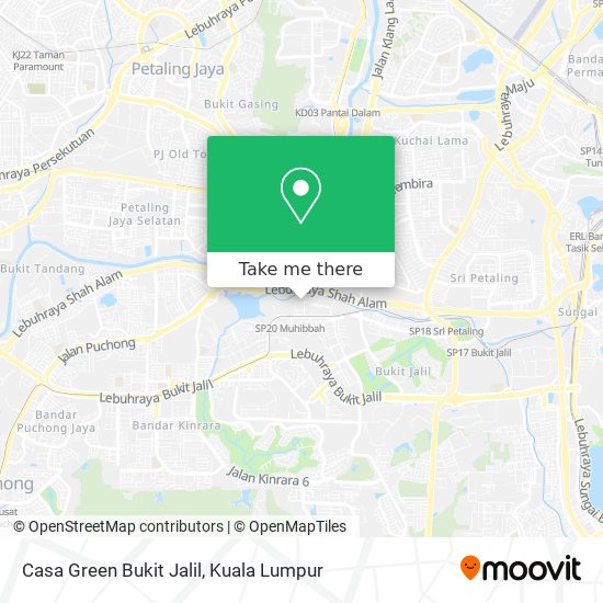 Peta Casa Green Bukit Jalil