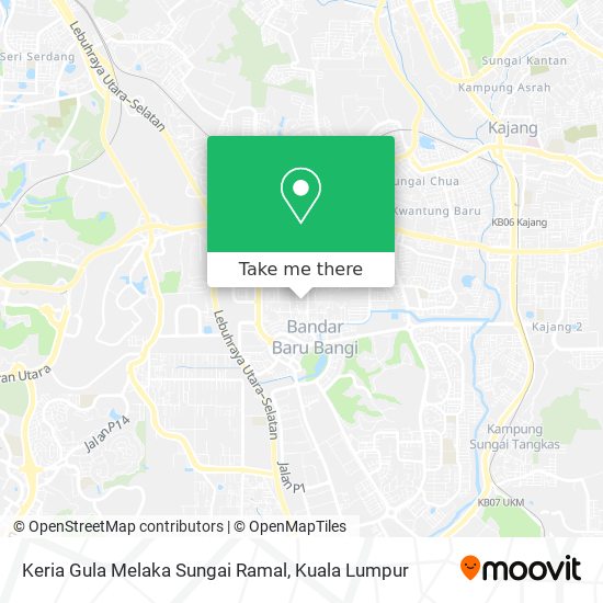 Keria Gula Melaka Sungai Ramal map