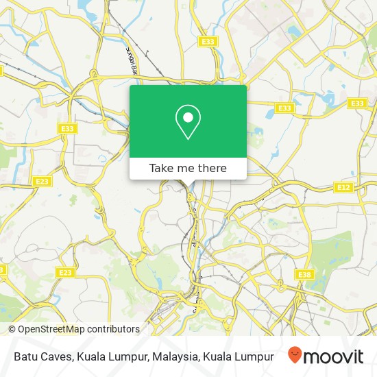 Peta Batu Caves, Kuala Lumpur, Malaysia