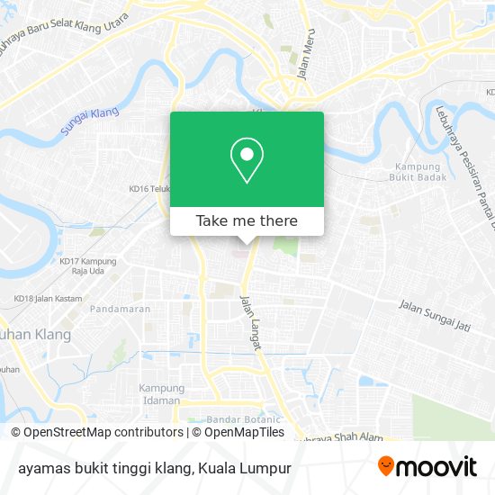 Peta ayamas bukit tinggi klang