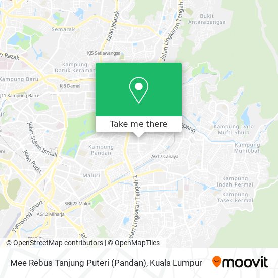 Peta Mee Rebus Tanjung Puteri (Pandan)