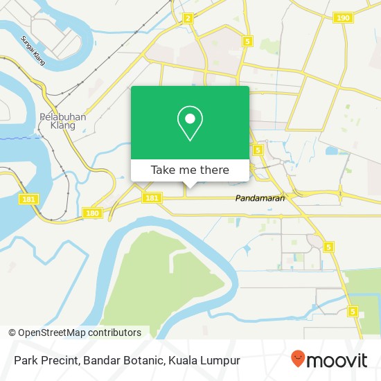 Park Precint, Bandar Botanic map