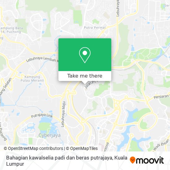 Bahagian kawalselia padi dan beras putrajaya map