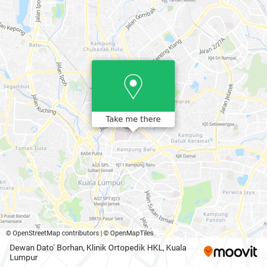 Dewan Dato' Borhan, Klinik Ortopedik HKL map