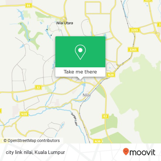 city link nilai map