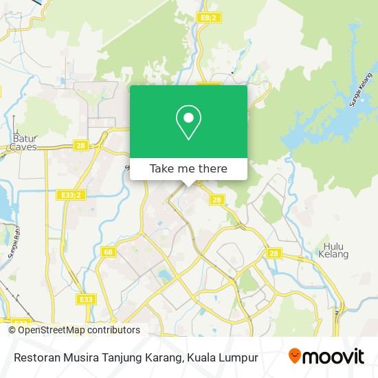 Peta Restoran Musira Tanjung Karang