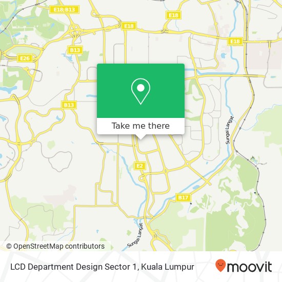 LCD Department Design Sector 1 map