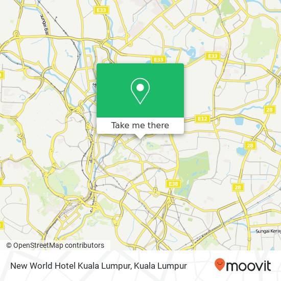 Peta New World Hotel Kuala Lumpur