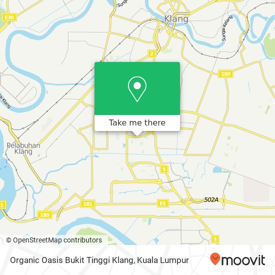 Peta Organic Oasis Bukit Tinggi Klang