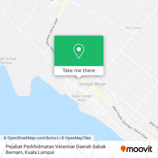 Pejabat Perkhidmatan Veterinar Daerah Sabak Bernam map