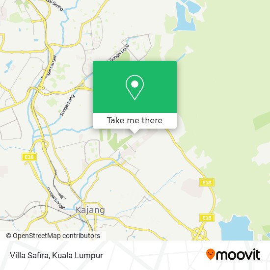 Villa Safira map