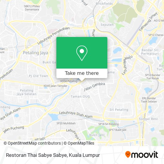 Restoran Thai Sabye Sabye map