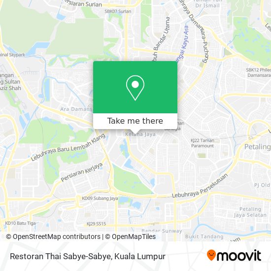 Restoran Thai Sabye-Sabye map