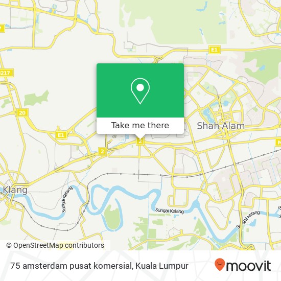 75 amsterdam pusat komersial map