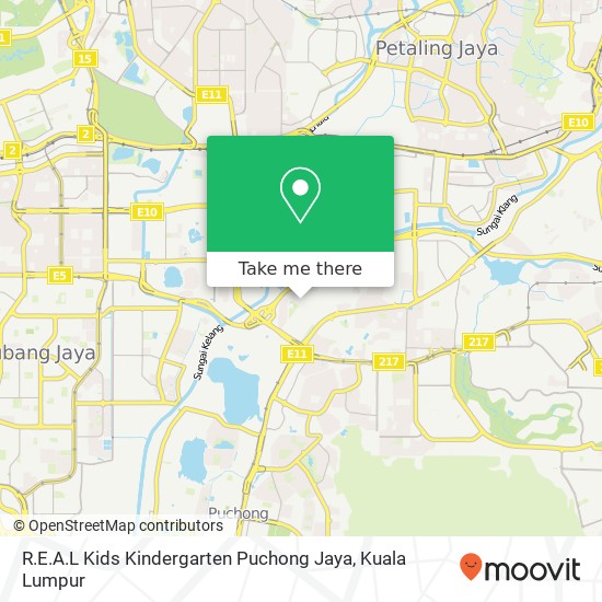 R.E.A.L Kids Kindergarten Puchong Jaya map