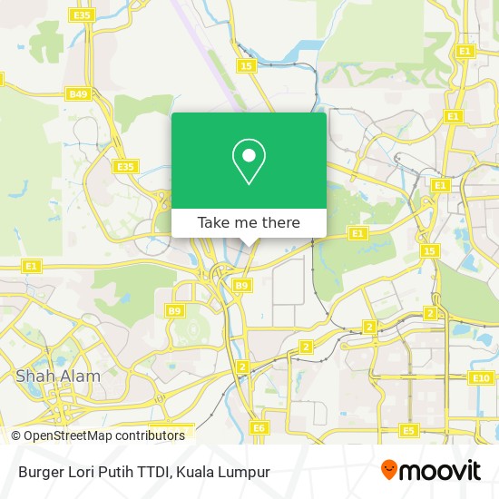 Burger Lori Putih TTDI map