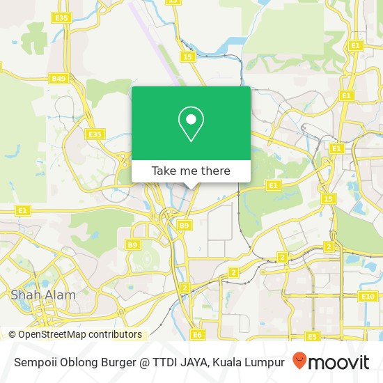 Sempoii Oblong Burger @ TTDI JAYA map