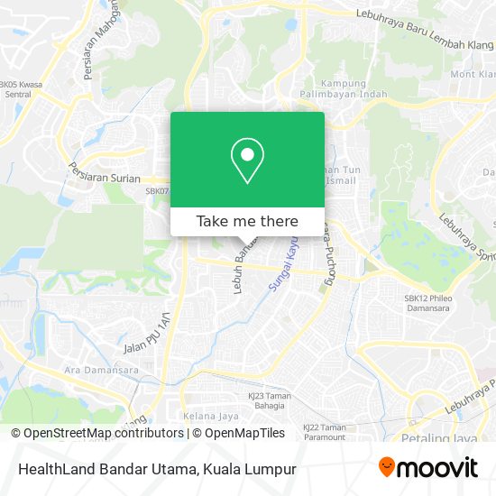 Peta HealthLand Bandar Utama