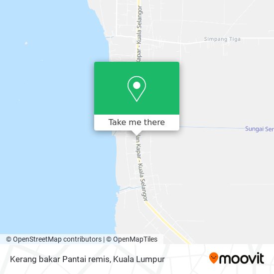 Kerang bakar Pantai remis map