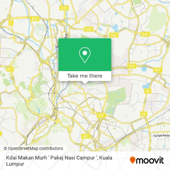 Kdai Makan Murh ' Pakej Nasi Campur ' map