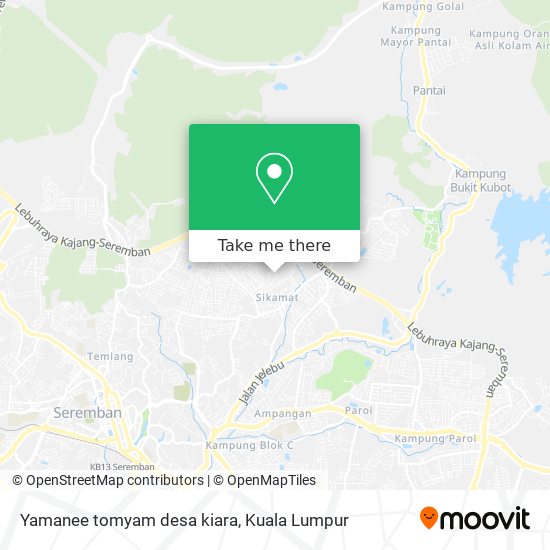 Yamanee tomyam desa kiara map