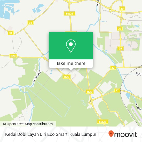 Peta Kedai Dobi Layan Diri Eco Smart