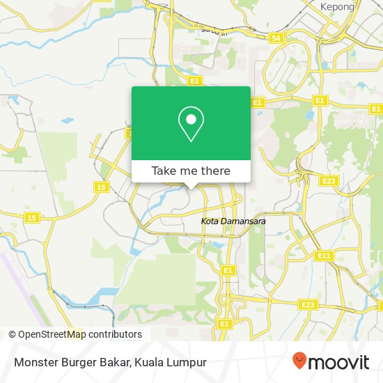 Monster Burger Bakar map