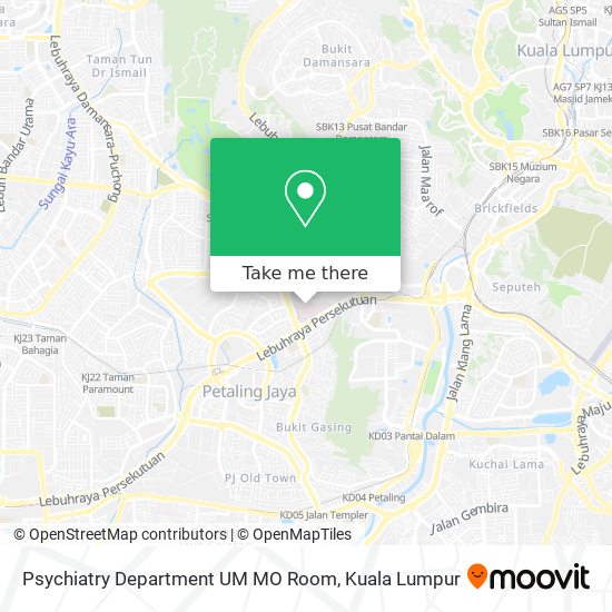 Psychiatry Department UM MO Room map