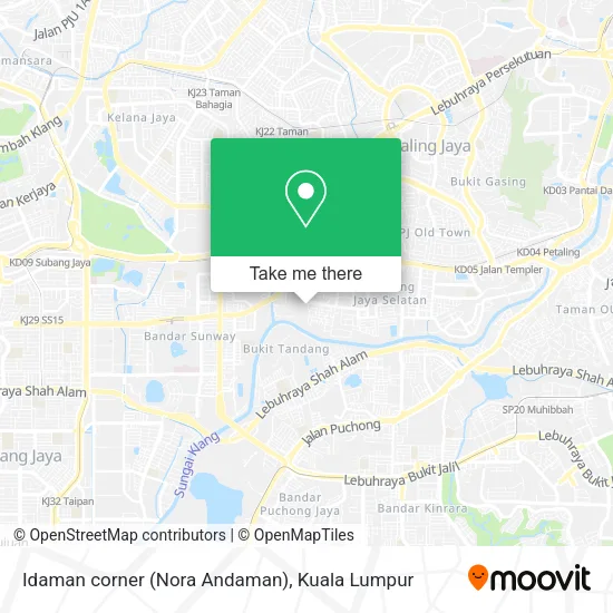 Idaman corner (Nora Andaman) map