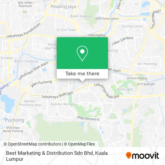Best Marketing & Distribution Sdn Bhd map
