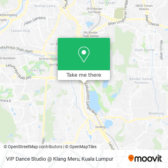 VIP Dance Studio @ Klang Meru map