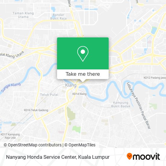 Nanyang Honda Service Center map