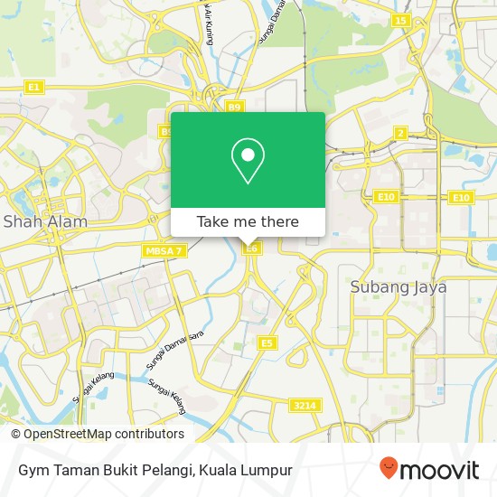 Peta Gym Taman Bukit Pelangi