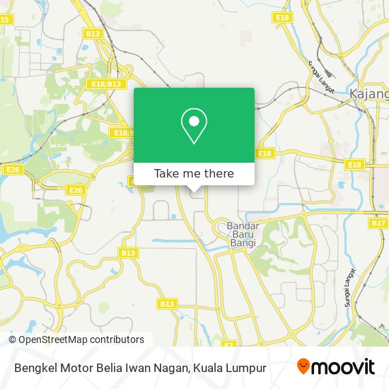 Bengkel Motor Belia Iwan Nagan map