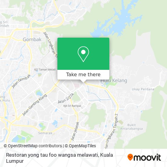 Restoran yong tau foo wangsa melawati map